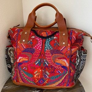 COPY - Nena & Co CDB Leather Artisan Handbag Birds